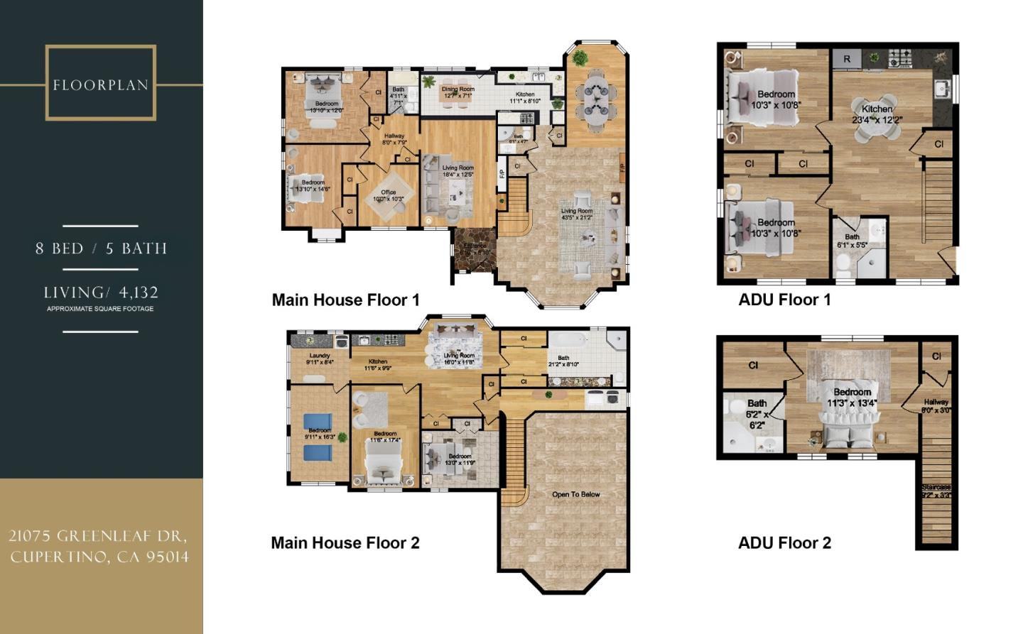 21075 Greenleaf DR - Living area